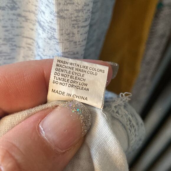 Ombré grey speckled l/s pocket tee - Picture 4 of 6